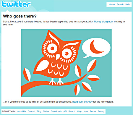 twitter account suspended